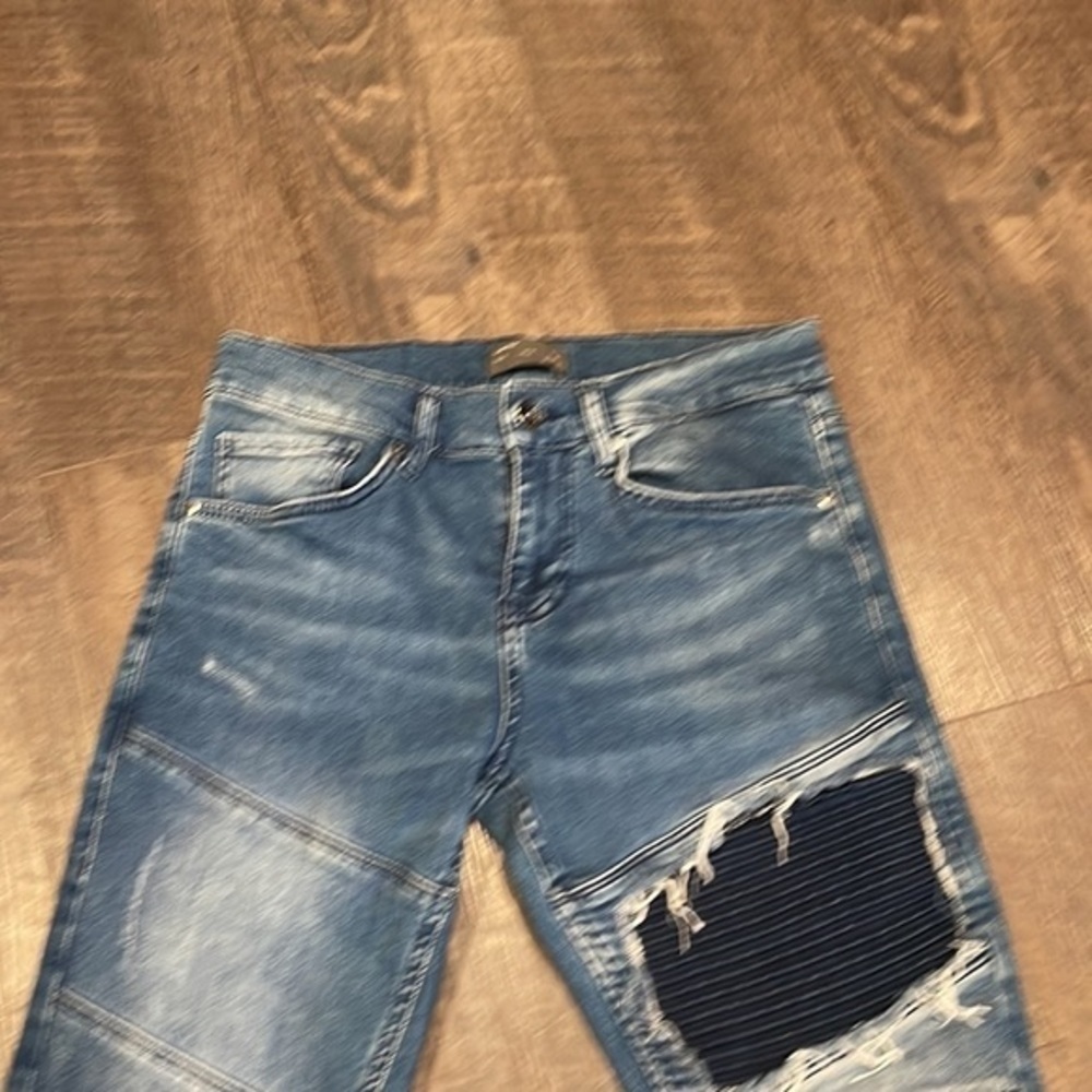 Zara Man patches moto pants - Picture 2 of 6